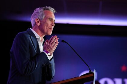 oe Walsh speaks at a Country Over Party Rally to talk about his support for Kamala Harris.