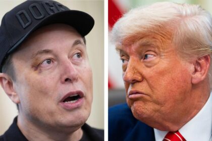 Former first buddies Elon Musk and Donald Trump.