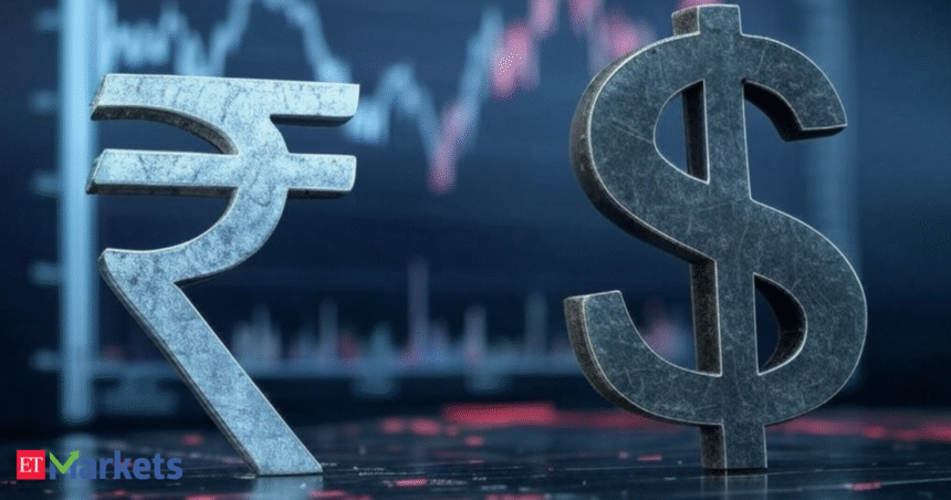 Rupee ends lower on foreign banks' dollar bids, dip in regional peers
